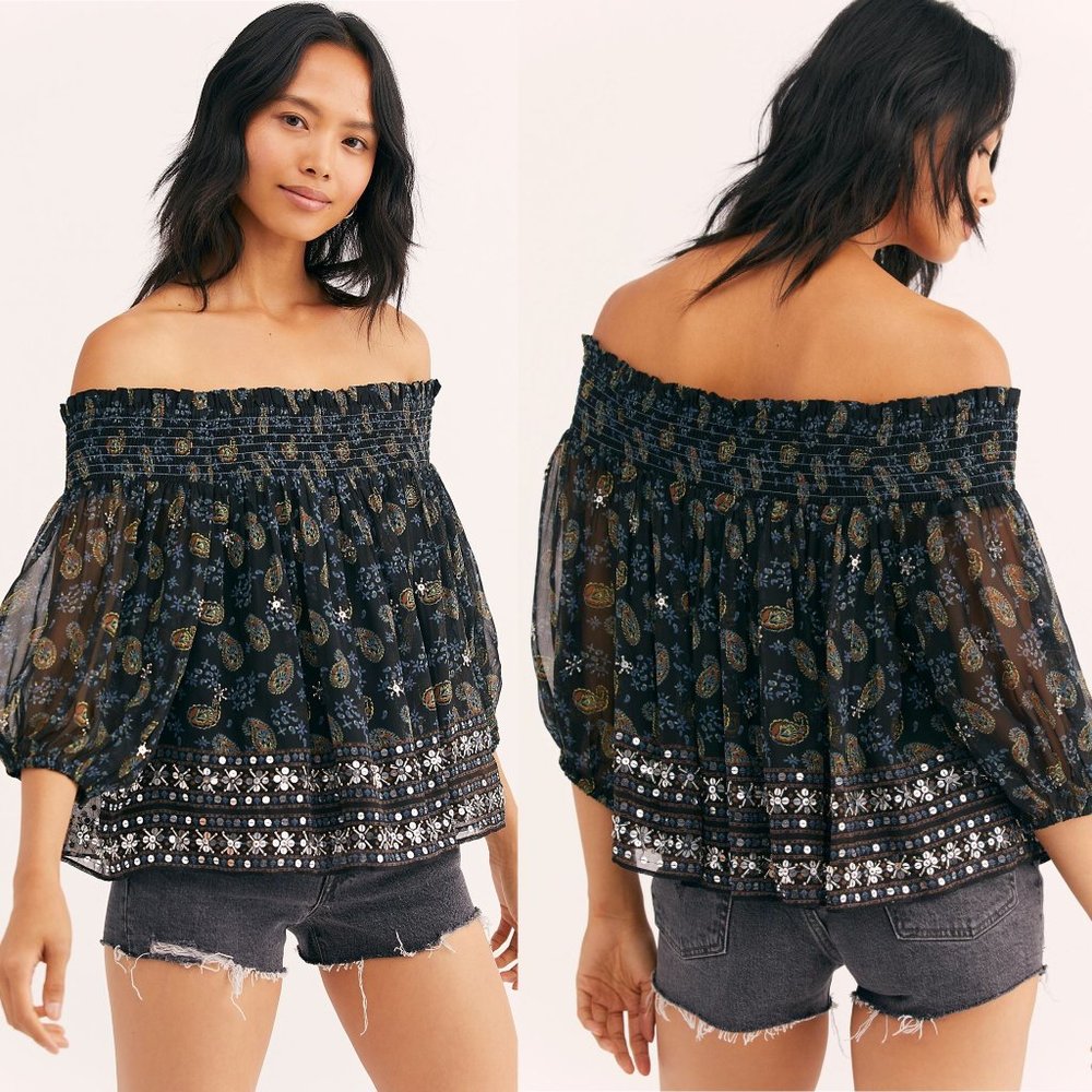 Free People Age of Aquarius Top S